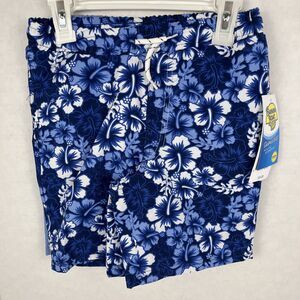 Banana Boat Boys Swim Trunks Set of 2 Size 6 Blue Tropical Built in Liner Pocket